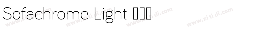 Sofachrome Light字体转换